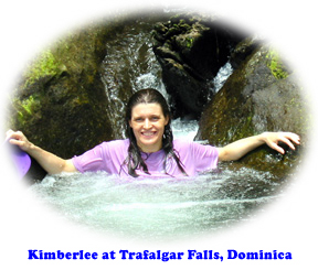 Kimberlee at Trafalgar Falls, Dominica