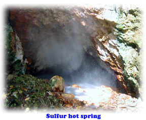 Sulfur hot spring
