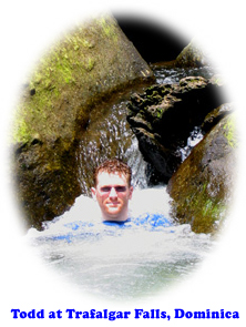 Todd at Trafalgar Falls, Dominica